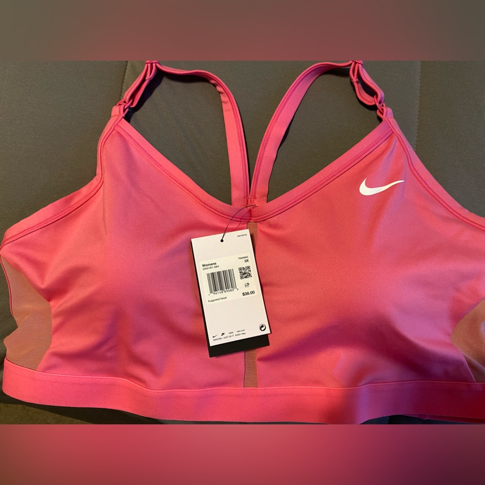 Nike dri-fit sports bra size 3x pink